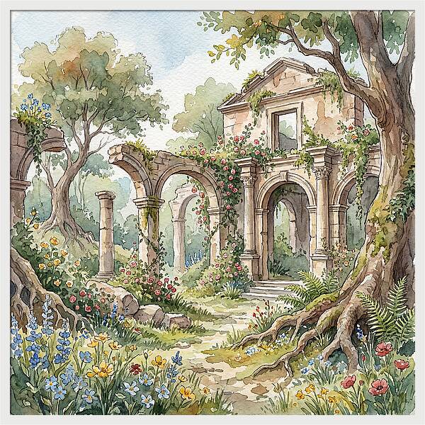 Ruins Embraced By Nature