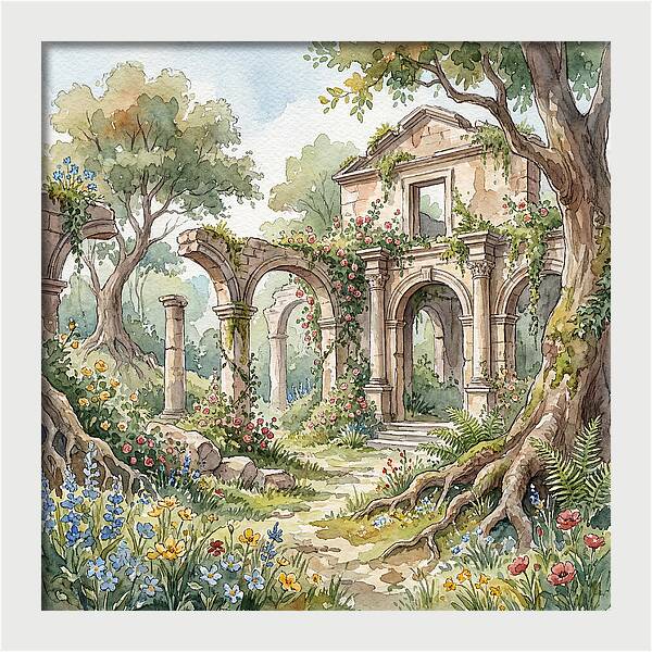 Ruins Embraced By Nature