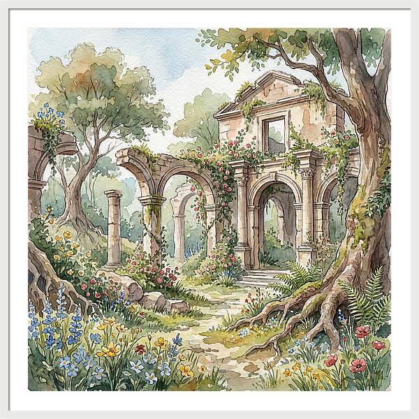 Ruins Embraced By Nature