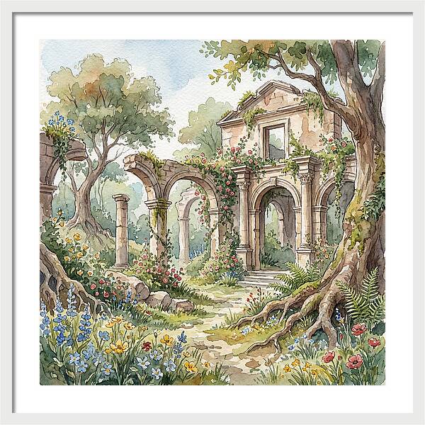 Ruins Embraced By Nature