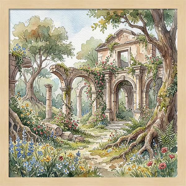 Ruins Embraced By Nature