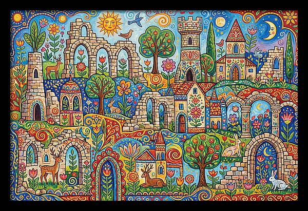 Ruins In A Vibrant Landscape