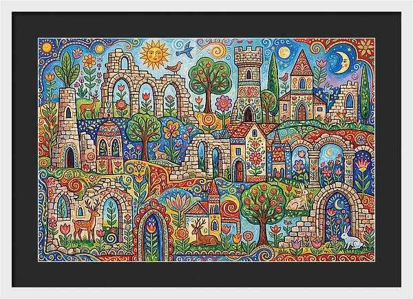 Ruins In A Vibrant Landscape