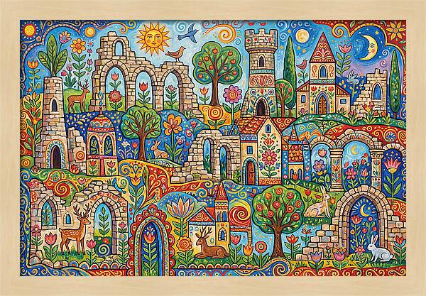 Ruins In A Vibrant Landscape