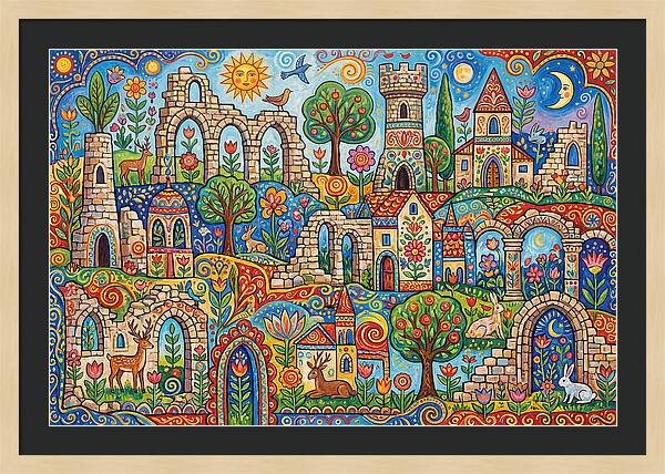 Ruins In A Vibrant Landscape