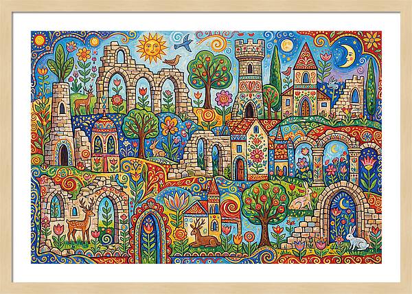 Ruins In A Vibrant Landscape
