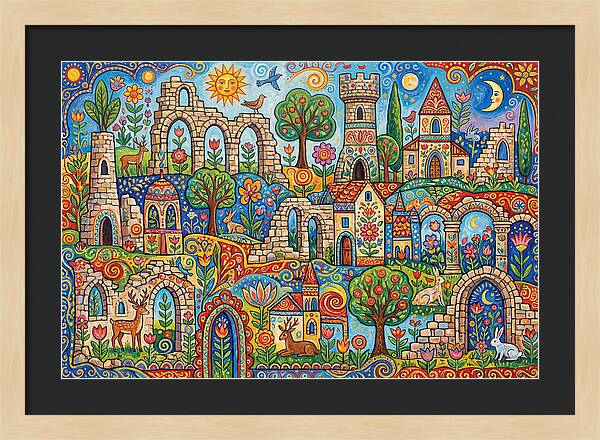 Ruins In A Vibrant Landscape