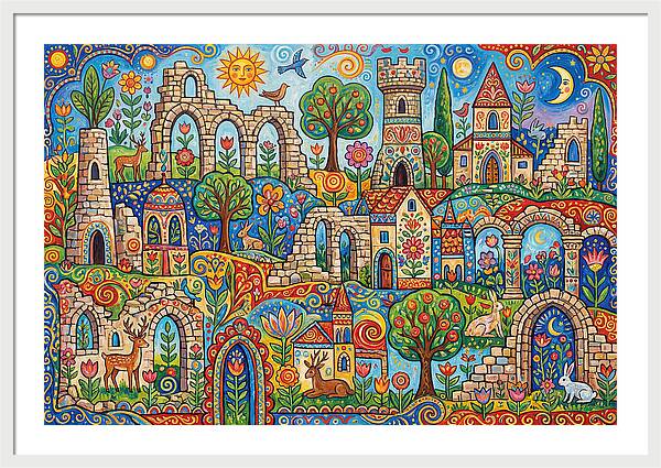 Ruins In A Vibrant Landscape