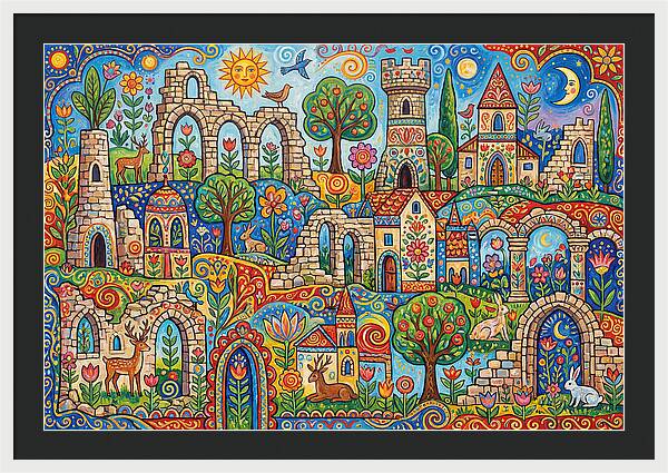 Ruins In A Vibrant Landscape