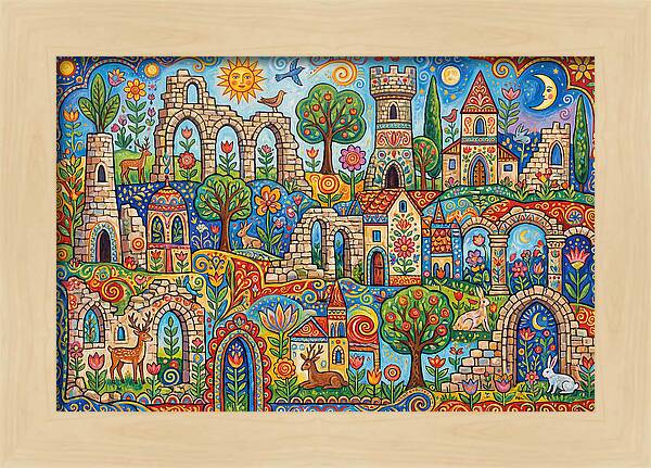 Ruins In A Vibrant Landscape