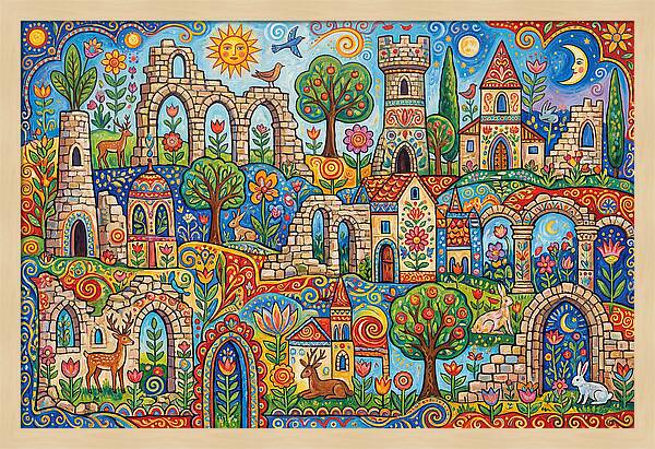 Ruins In A Vibrant Landscape