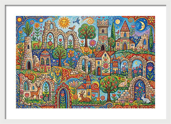 Ruins In A Vibrant Landscape