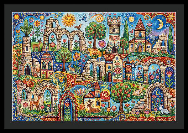 Ruins In A Vibrant Landscape