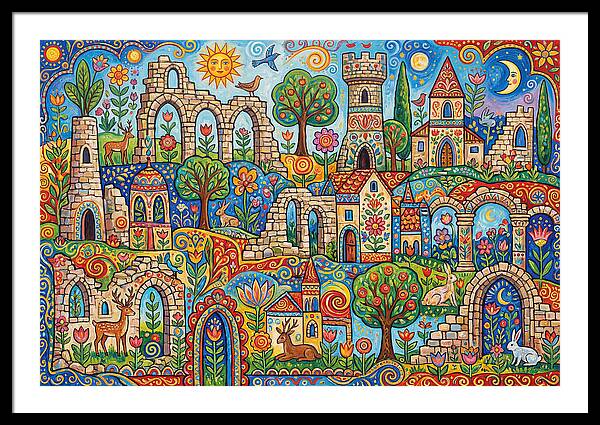 Ruins In A Vibrant Landscape