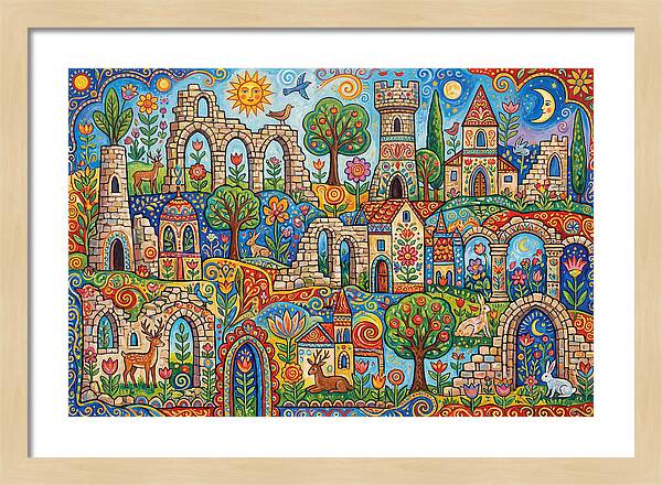 Ruins In A Vibrant Landscape