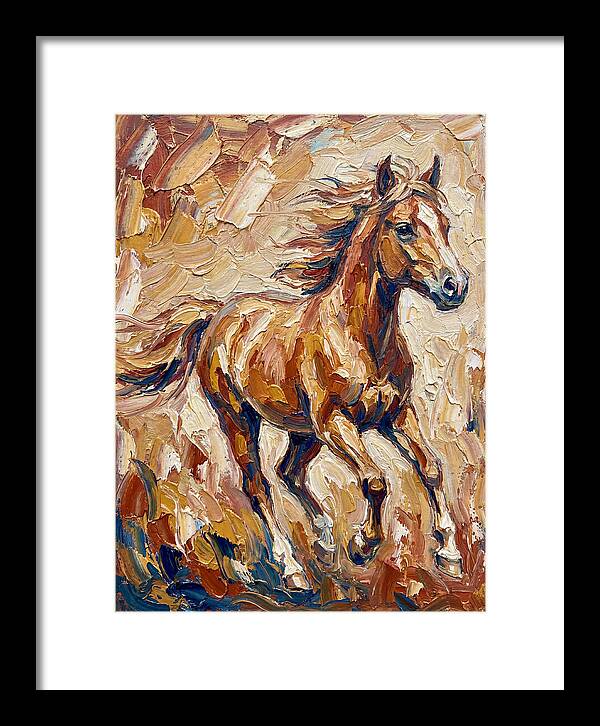 Running Horse In Warm Tones