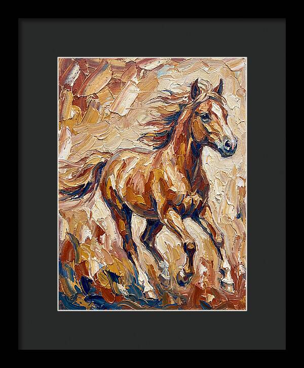 Running Horse In Warm Tones