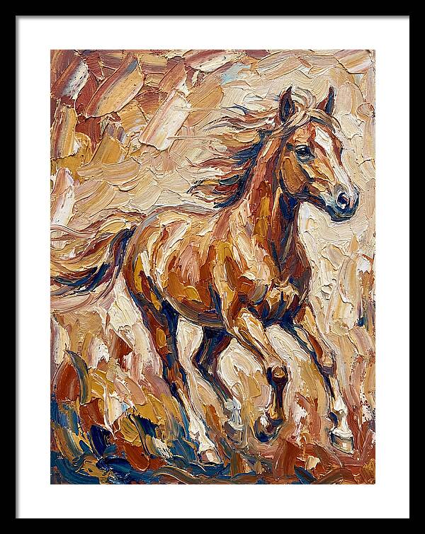Running Horse In Warm Tones