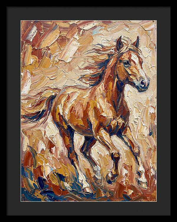 Running Horse In Warm Tones