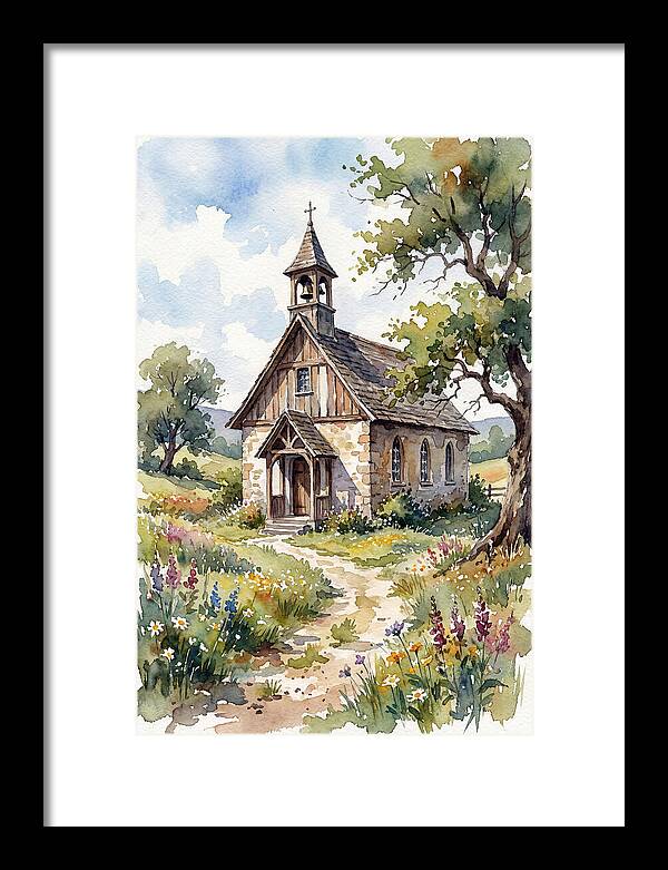 Rural Chapel Amidst Nature