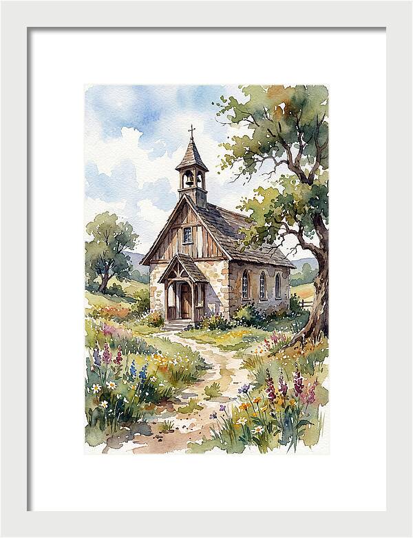 Rural Chapel Amidst Nature
