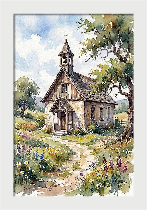 Rural Chapel Amidst Nature
