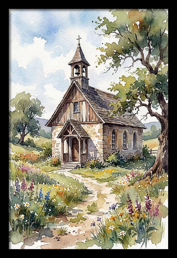 Rural Chapel Amidst Nature