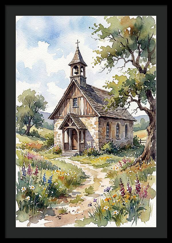 Rural Chapel Amidst Nature