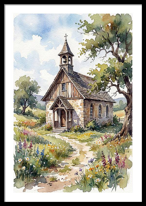 Rural Chapel Amidst Nature