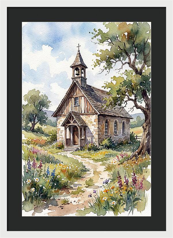 Rural Chapel Amidst Nature
