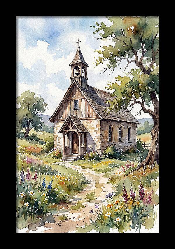 Rural Chapel Amidst Nature