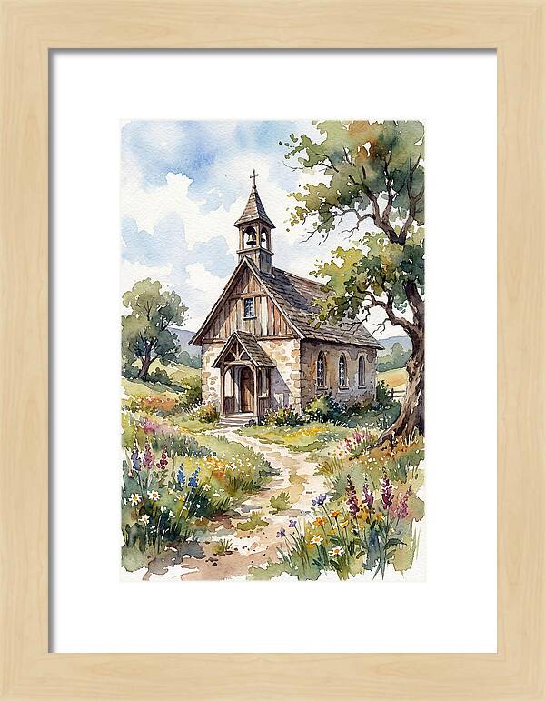 Rural Chapel Amidst Nature