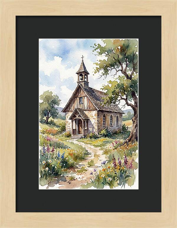 Rural Chapel Amidst Nature