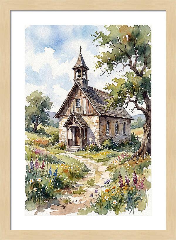 Rural Chapel Amidst Nature