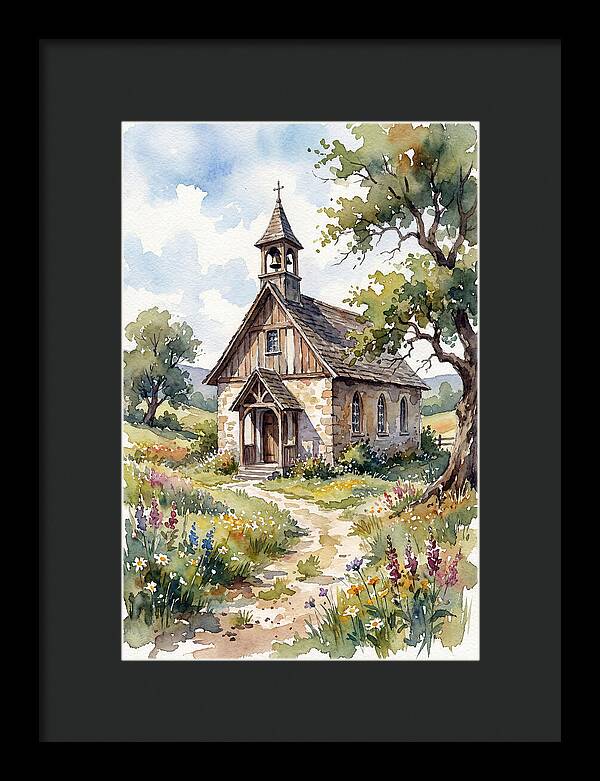 Rural Chapel Amidst Nature