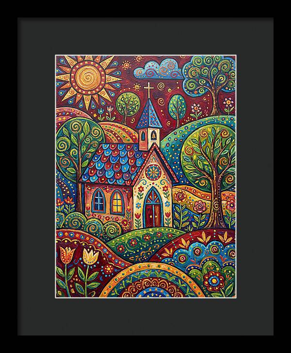 Rural Chapel In Vibrant Landscape
