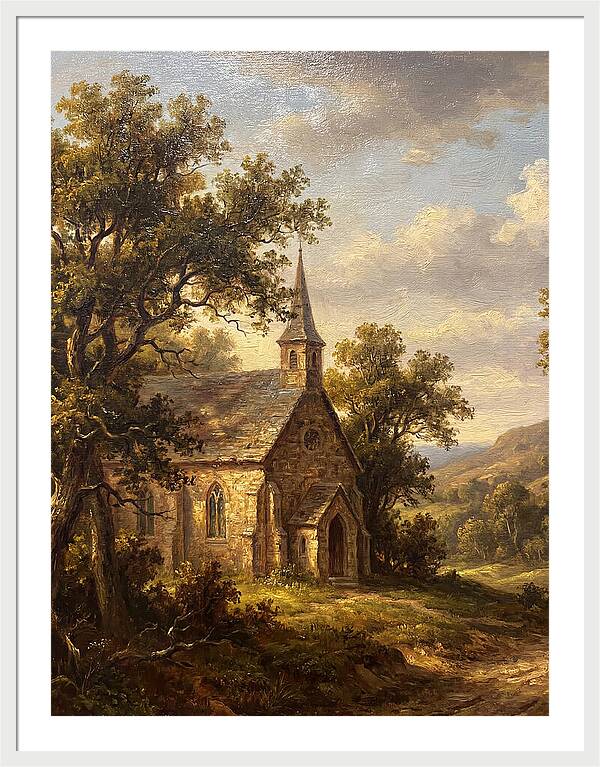 Rural Church Amidst Nature