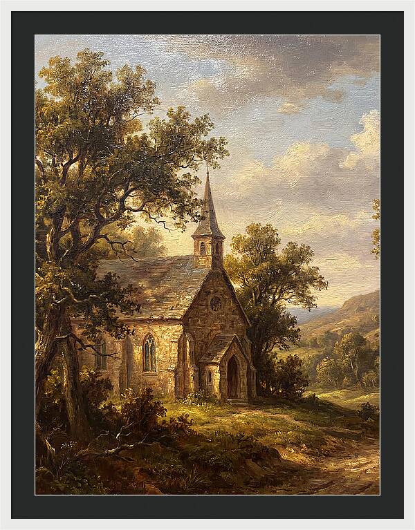 Rural Church Amidst Nature