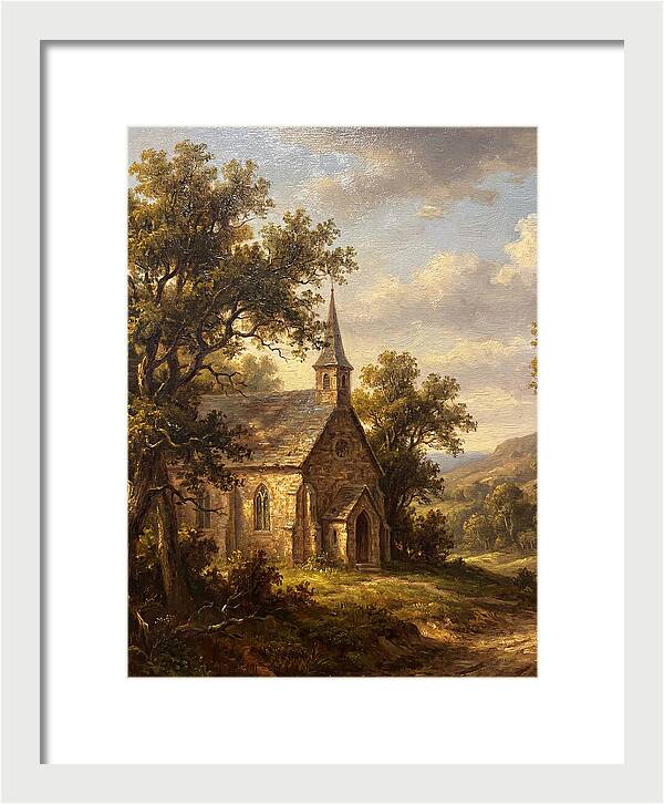 Rural Church Amidst Nature