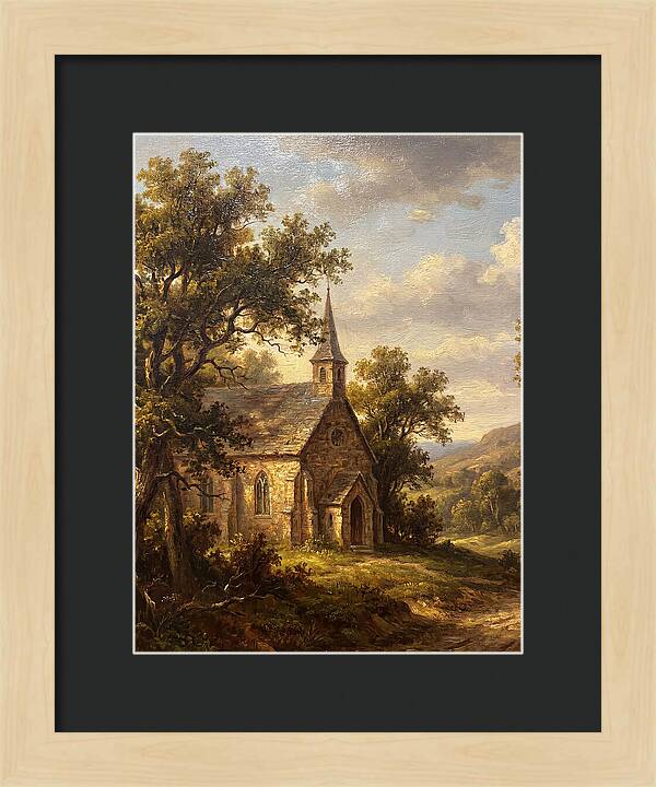 Rural Church Amidst Nature
