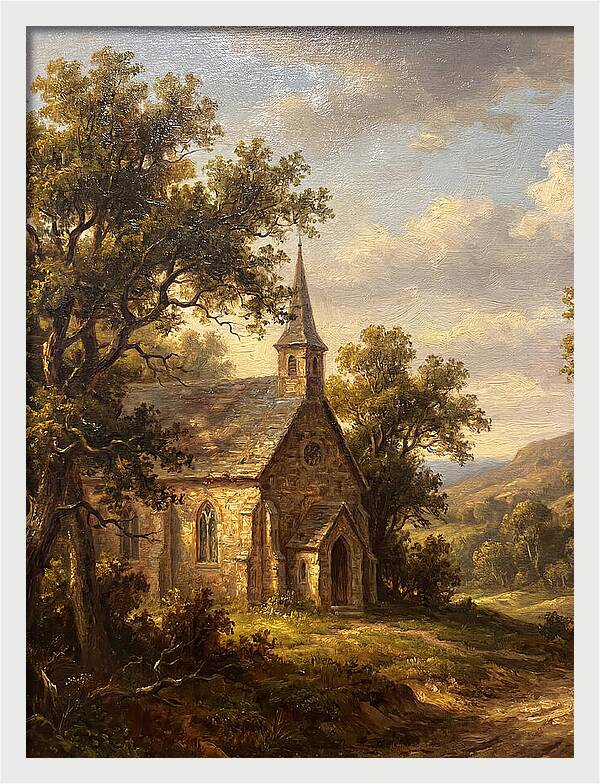 Rural Church Amidst Nature
