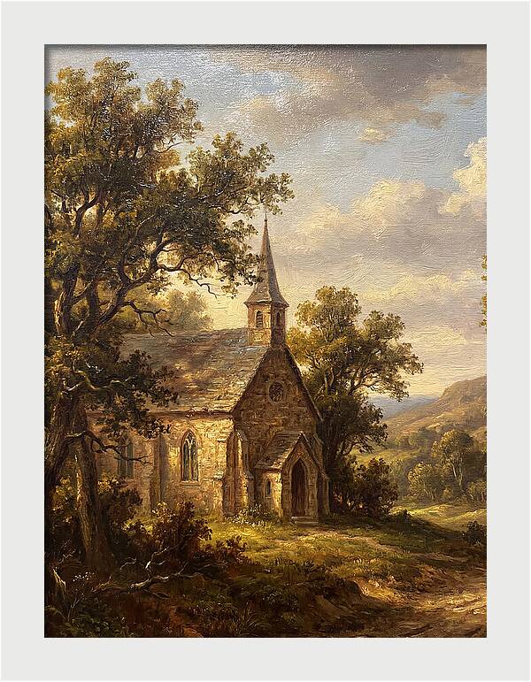 Rural Church Amidst Nature