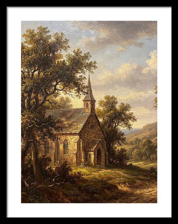 Rural Church Amidst Nature
