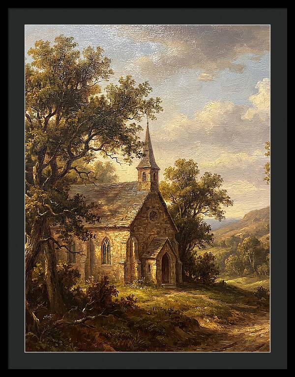 Rural Church Amidst Nature