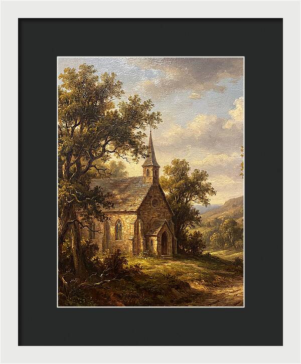 Rural Church Amidst Nature