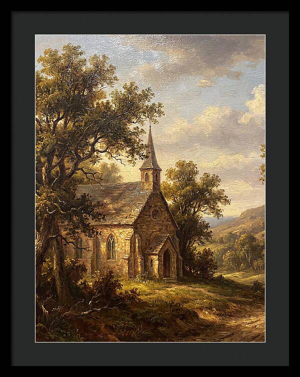 Rural Church Amidst Nature
