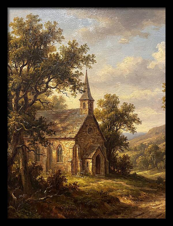 Rural Church Amidst Nature