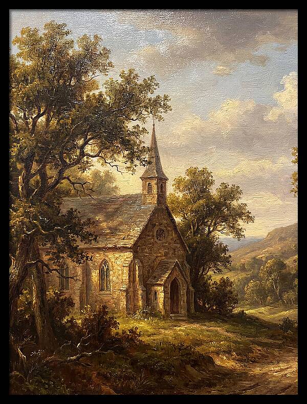 Rural Church Amidst Nature