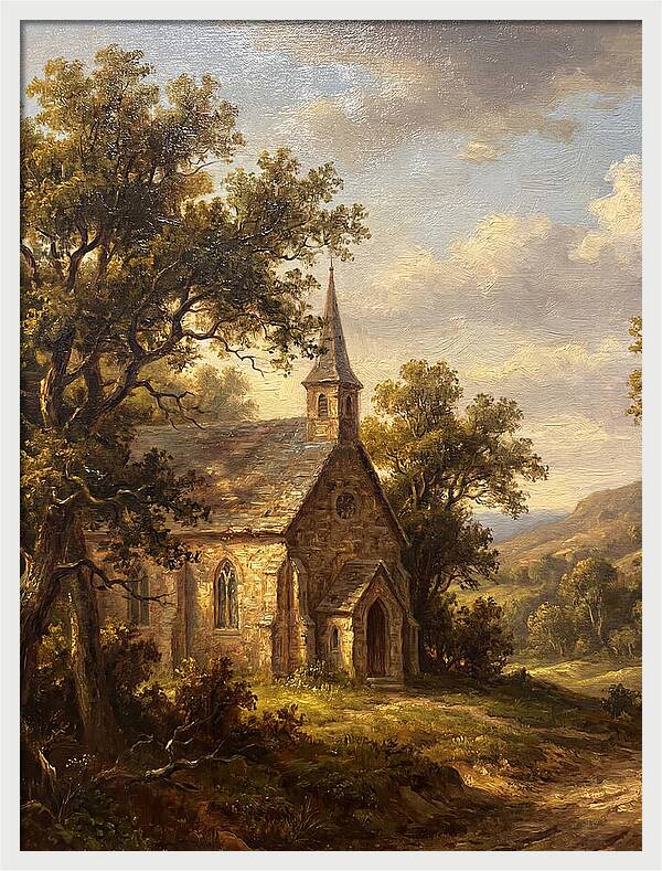 Rural Church Amidst Nature