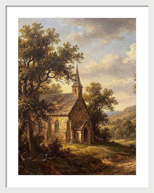 Rural Church Amidst Nature